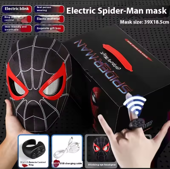 Halloween Blinking Spiderman Mask