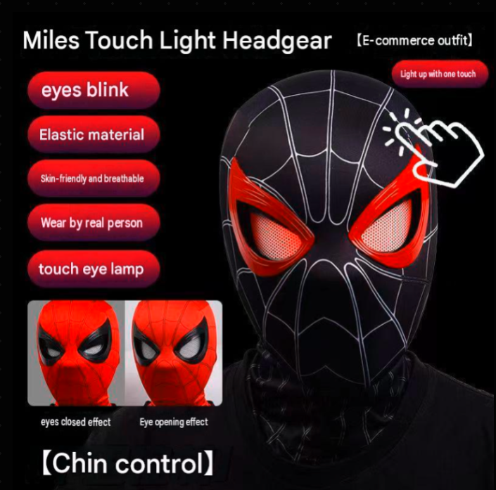 Halloween Blinking Spiderman Mask